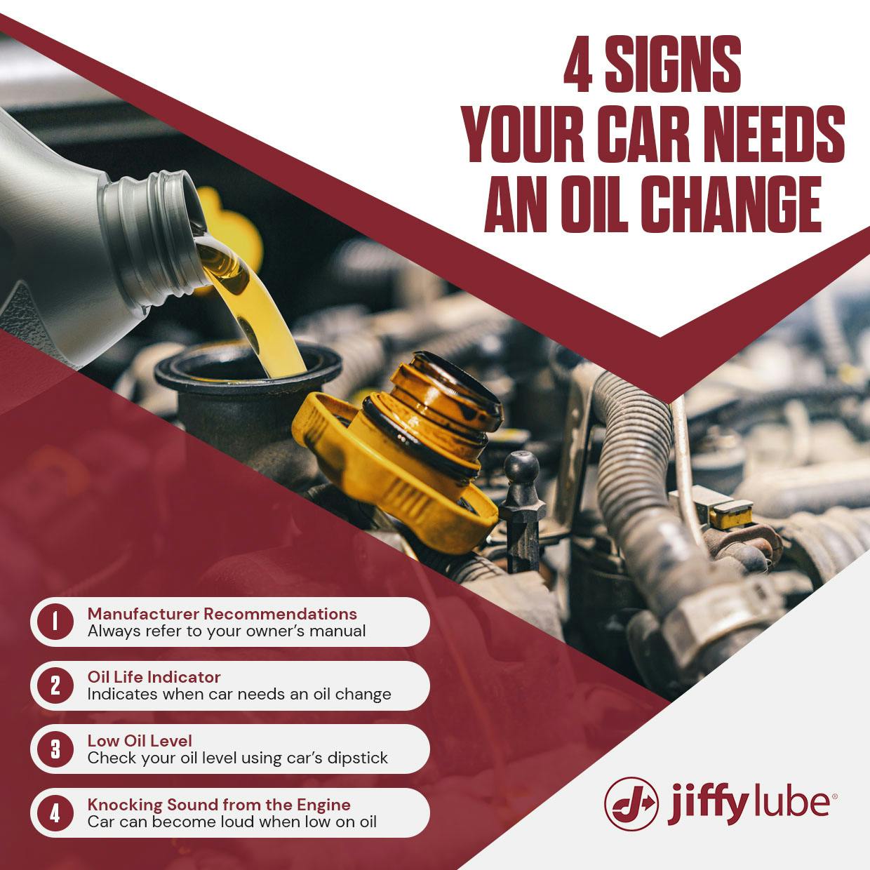 4 signs your car needs an oil change