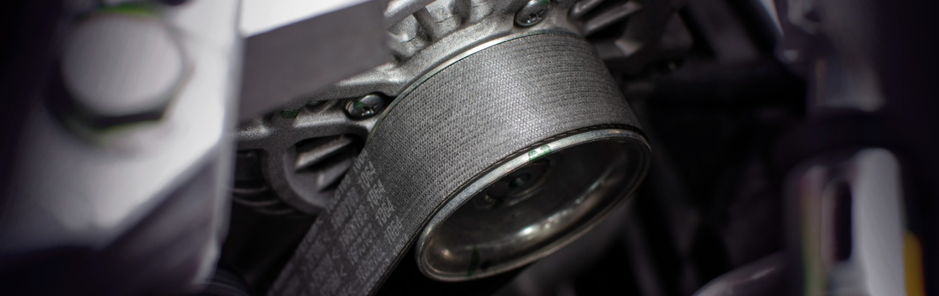 Close up of a vehicle's alternator