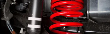 shock spring under car