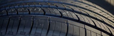 close up of car tire