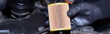 close up of car oil filter